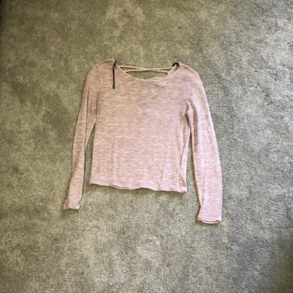 light pink sweater